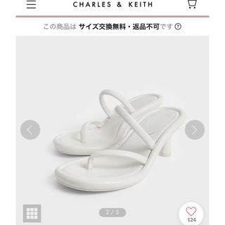 charles and keith 白サンダル　新品・未使用　送料無料！！