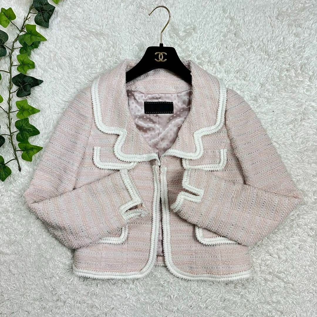 TO BE CHIC - 【大きいサイズ】TO BE CHIC ツイード フォーマルスーツ