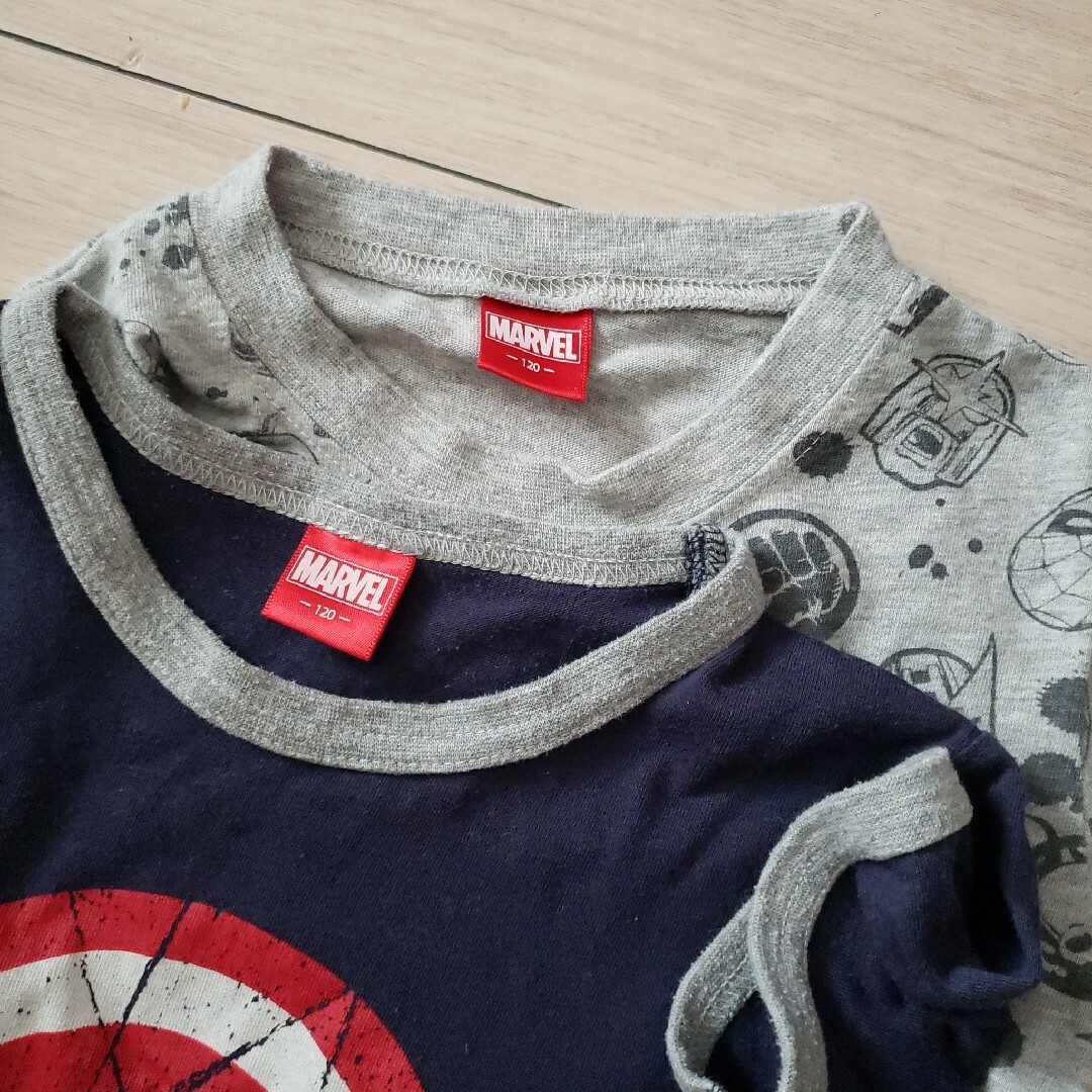 MARVEL(マーベル)のマーベルTシャツ二枚セット キッズ/ベビー/マタニティのキッズ服男の子用(90cm~)(Tシャツ/カットソー)の商品写真