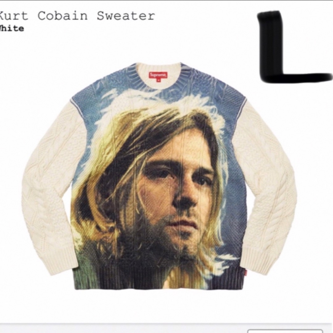 Supreme Kurt Cobain Sweater セーター　ホワイト