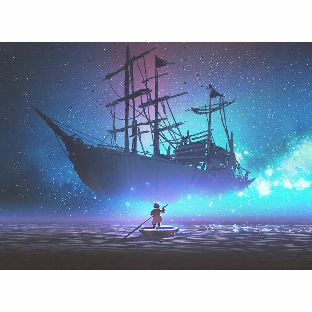 MISITU ジグソーパズル 500ピース パズル 風景 絵画 海 船 プレゼン