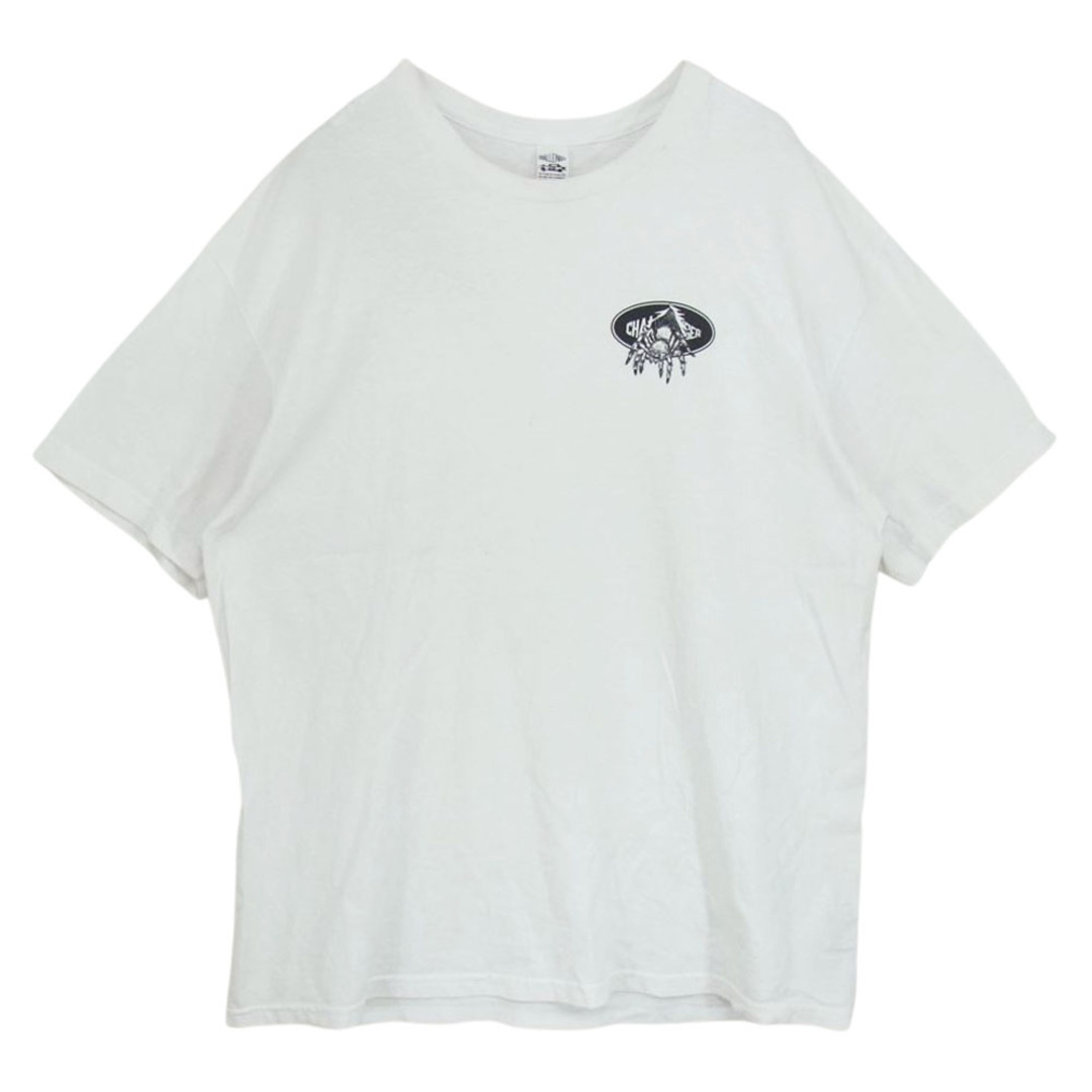 CHALLENGER チャレンジャー 22AW LOGO SPIDER TEE ロゴ スパイダー グラフィック クルーネック 半袖 Tシャツ ホワイト系 XL