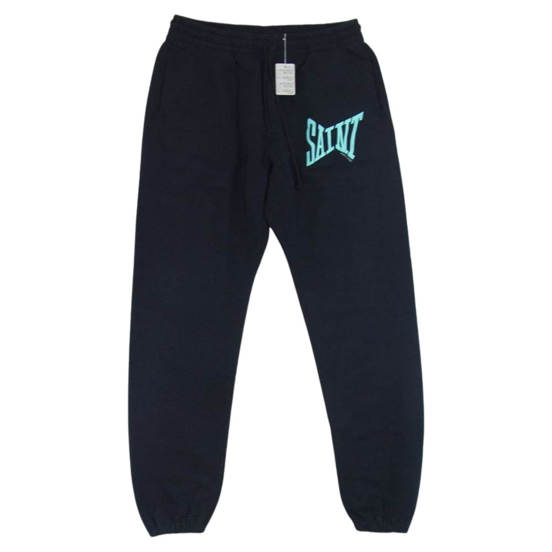 SAINT MICHAEL セントマイケル パンツ 23SS SM-S23-0000-052 SWEAT PANTS ロゴ スウェット パンツ ブラック系 L