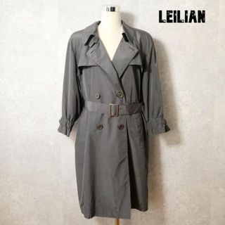 leilian - 美品 レリアン ウエストベルト ロング スプリングコート