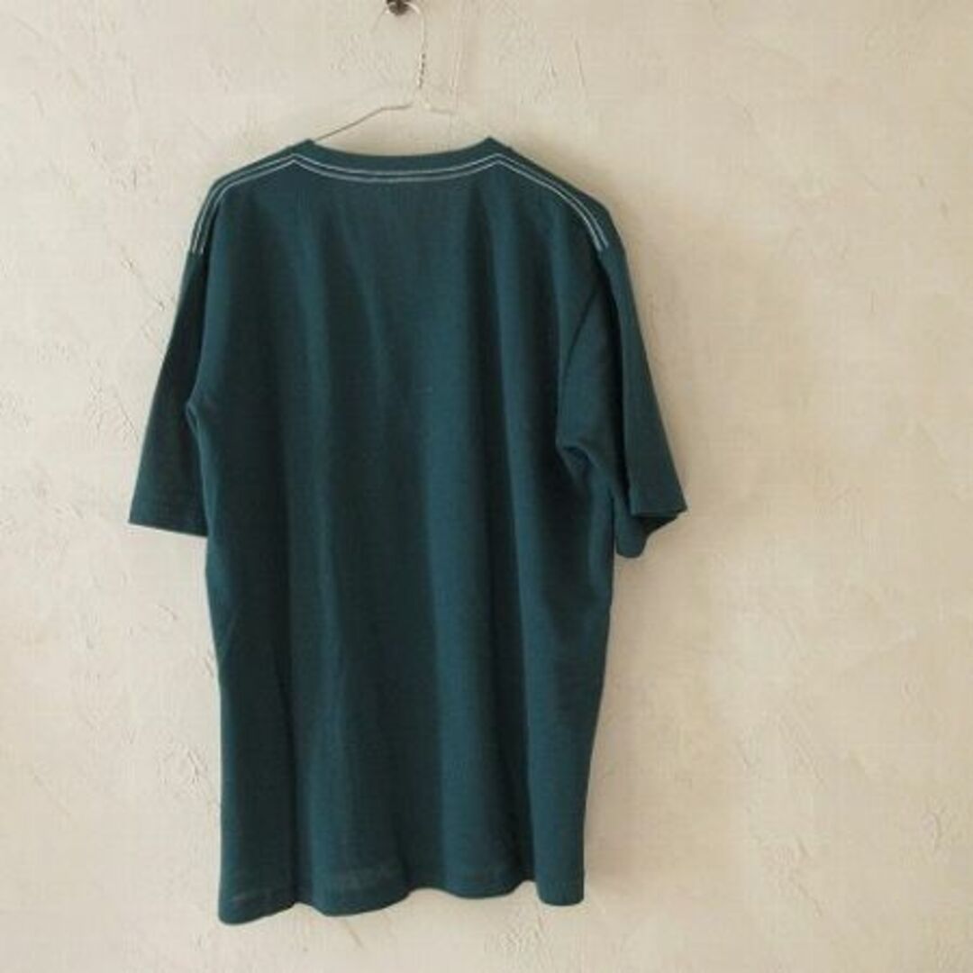 23ss AURALEE COTTON MESH TEE #DARK GREEN