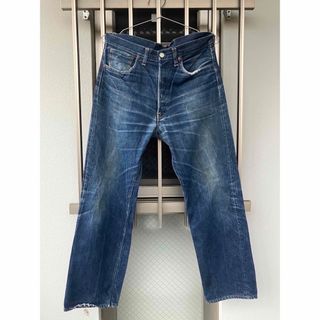 Levi's - 60s Levis 501 BIG E 鬼ヒゲ ハチノス 濃紺 イエロー 錦糸の