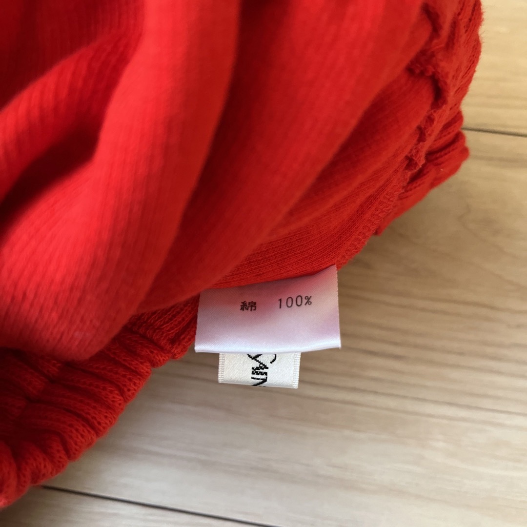 Yves Saint Laurent(イヴサンローラン)のイブサンローラン　赤スカート　150 キッズ/ベビー/マタニティのキッズ服女の子用(90cm~)(スカート)の商品写真