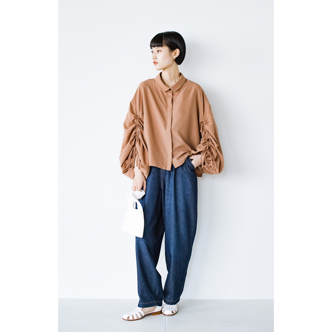 ZARA(ザラ)の⚪︎ZARA 袖ボリュームギャザーブラウス レディースのトップス(シャツ/ブラウス(長袖/七分))の商品写真