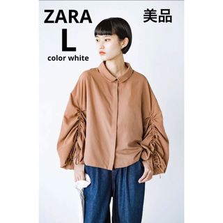 ザラ(ZARA)の⚪︎ZARA 袖ボリュームギャザーブラウス(シャツ/ブラウス(長袖/七分))