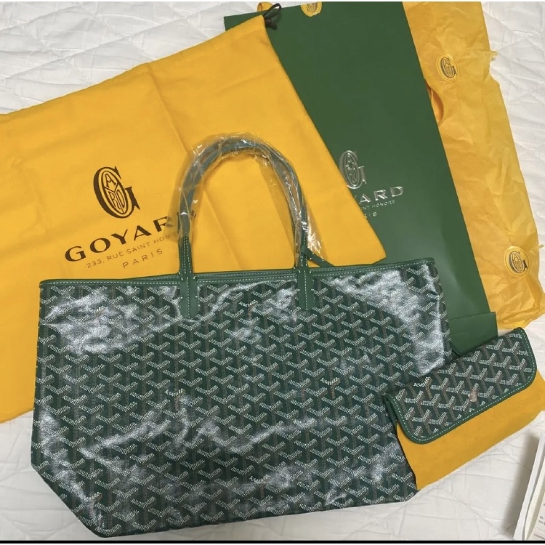 GOYARD(ゴヤール)の新品未使用　ゴヤールサンルイPMグリーン レディースのバッグ(トートバッグ)の商品写真