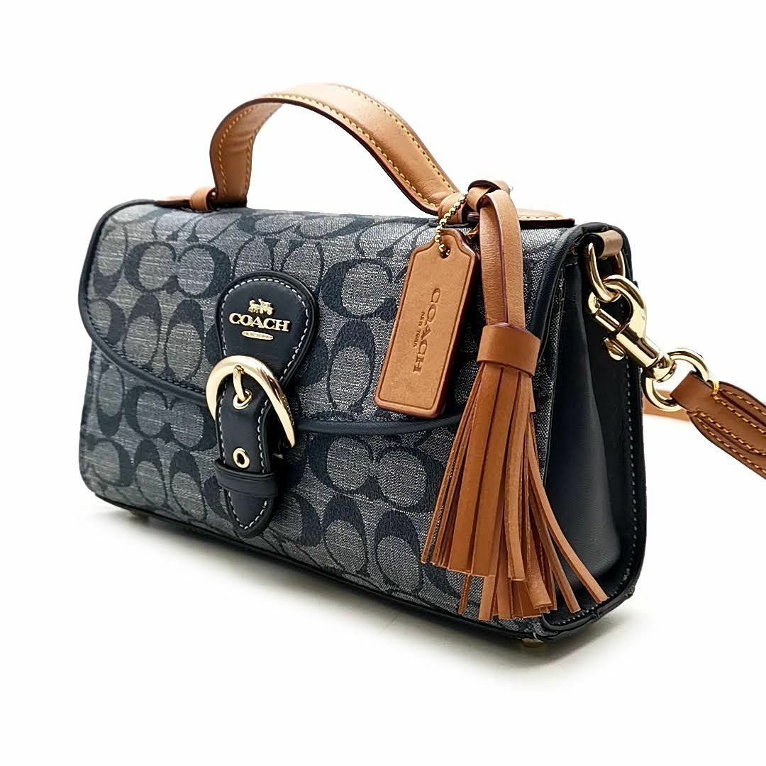 COACH(コーチ)の超美品 コーチ COACH ショルダーバッグ デニム 03-23082803 レディースのバッグ(ショルダーバッグ)の商品写真