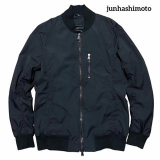 ジュンハシモト(junhashimoto)のjunhashimoto ジュンハシモト NARROW MA-1 ブラック 1(ブルゾン)