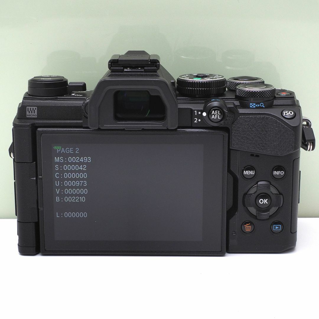 OLYMPUS(オリンパス)のシャッター数2600回 OM-D E-M5 MarkⅢ ボディ ブラック スマホ/家電/カメラのカメラ(ミラーレス一眼)の商品写真
