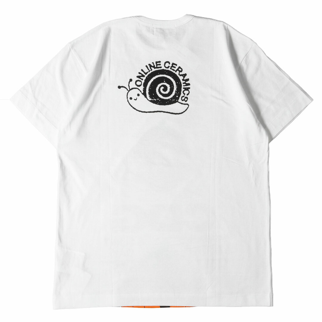 COMME des GARCONS コムデギャルソン Tシャツ サイズ:XL Online Ceramics コラボ グラフィック プリント クルーネック Tシャツ 半袖 SZ-T048 CDG ハロウィン 20AW ホワイト 白 トップス カットソー ブランド カジュアル【メンズ】 1