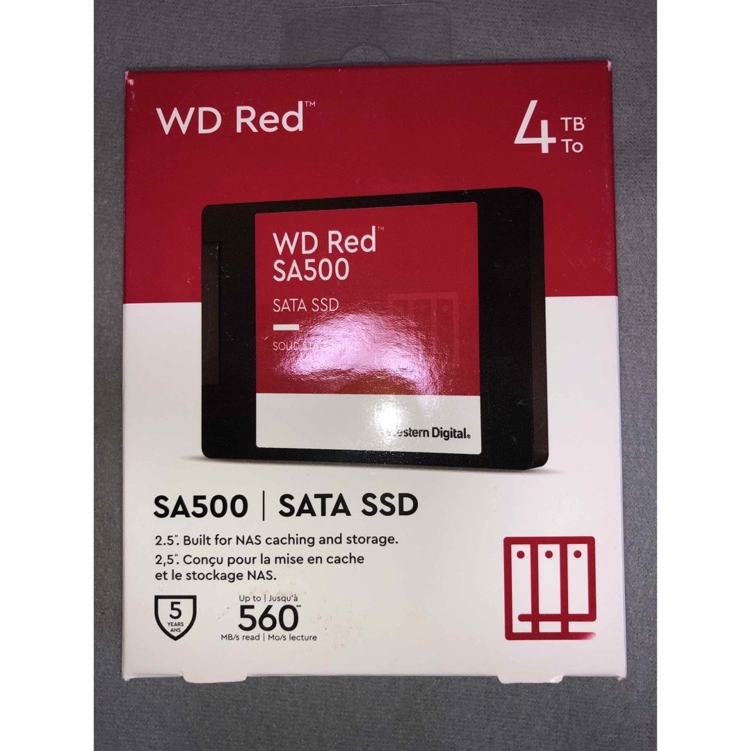 PC/タブレット新品未使用 WD Red SATA SSD 4TB 2.5インチ