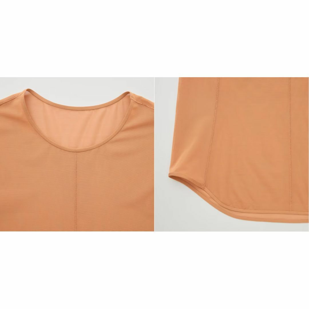 UNIQLO(ユニクロ)のMame Kurogouchi UNIQLOユニクロ シアークルーネックTシャツ レディースのトップス(Tシャツ(長袖/七分))の商品写真