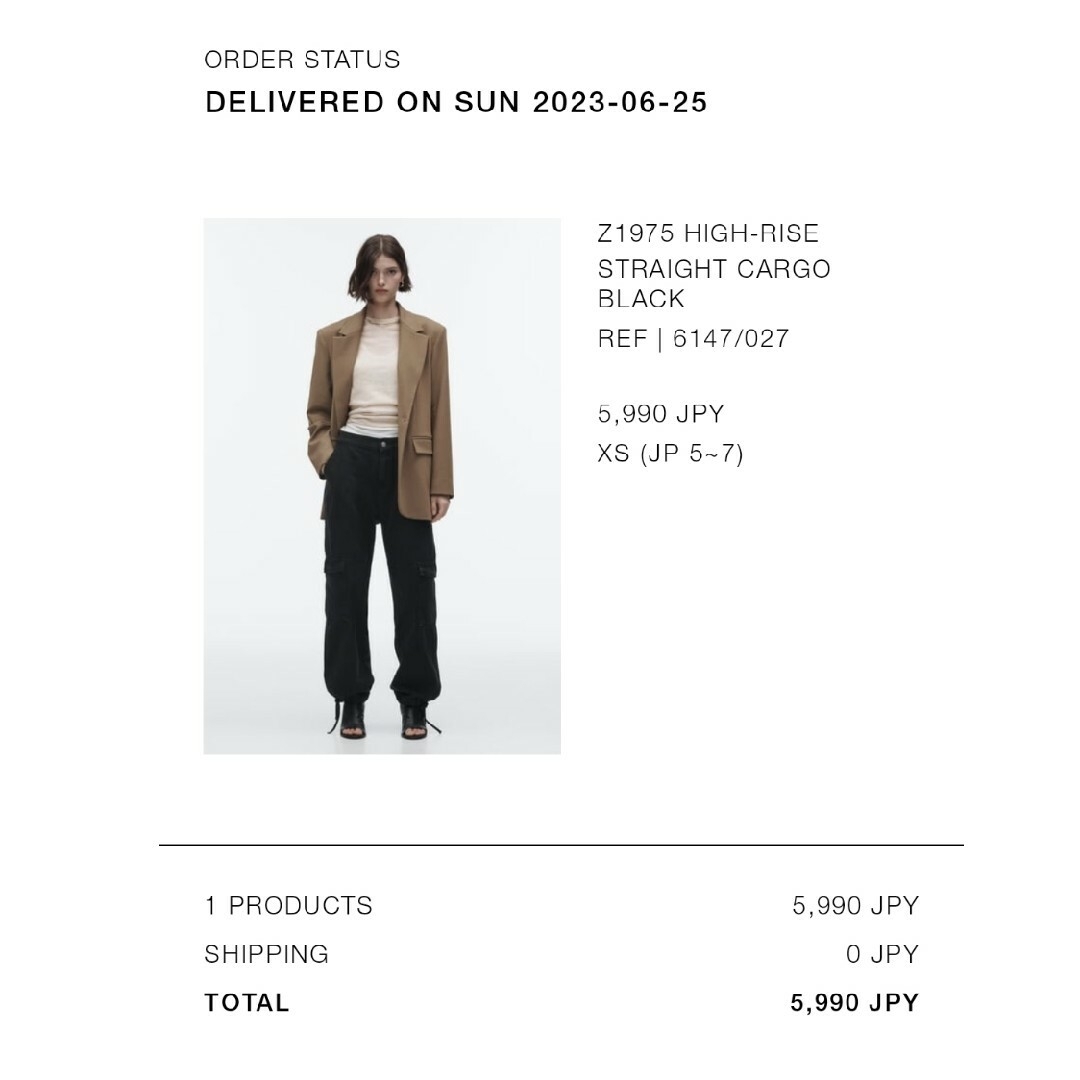 ZARA(ザラ)のZARA　新品タグ付き レディースのパンツ(ワークパンツ/カーゴパンツ)の商品写真