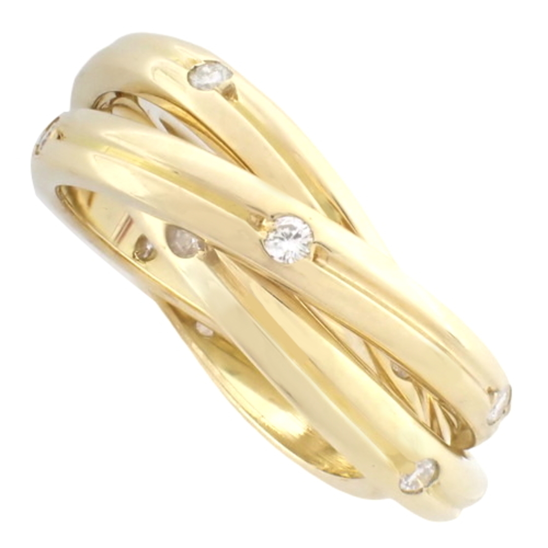 カルティエリング・指輪 コンステレーション ダイヤモンドリング 3連  K18 イエローゴールド YG ゴールド金 40802064130