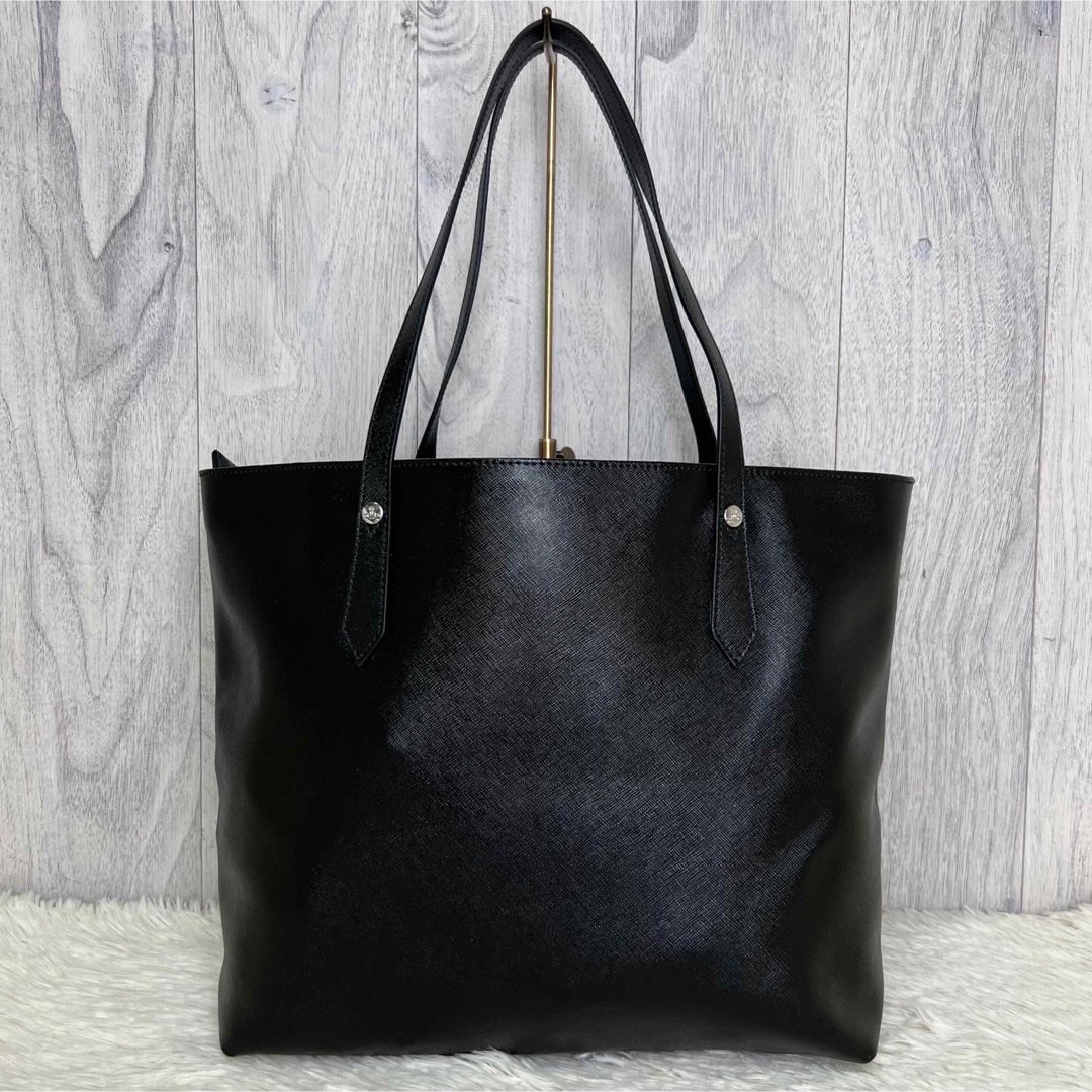 A4可 美品 Vivienne Westwood レザー トートバッグ 黒