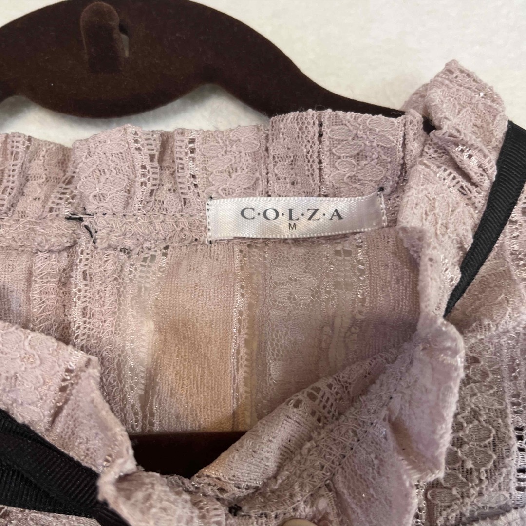 COLZA(コルザ)の美品 コルザ ピンク系カットソー 7分袖 M レディースのトップス(カットソー(長袖/七分))の商品写真
