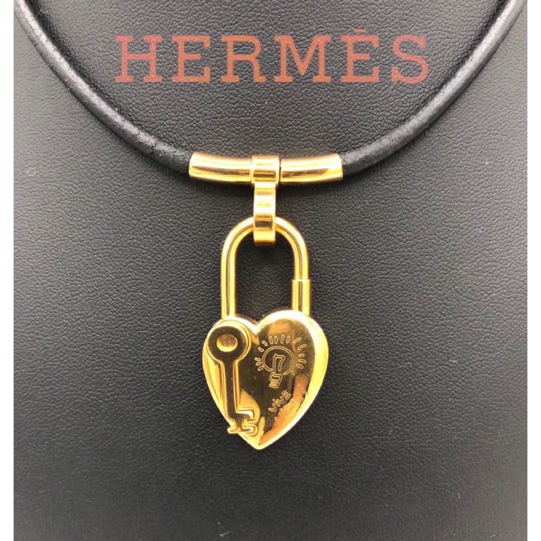 HERMES チャーム カデナ ハート ペンダントトップ 2004 限定品-