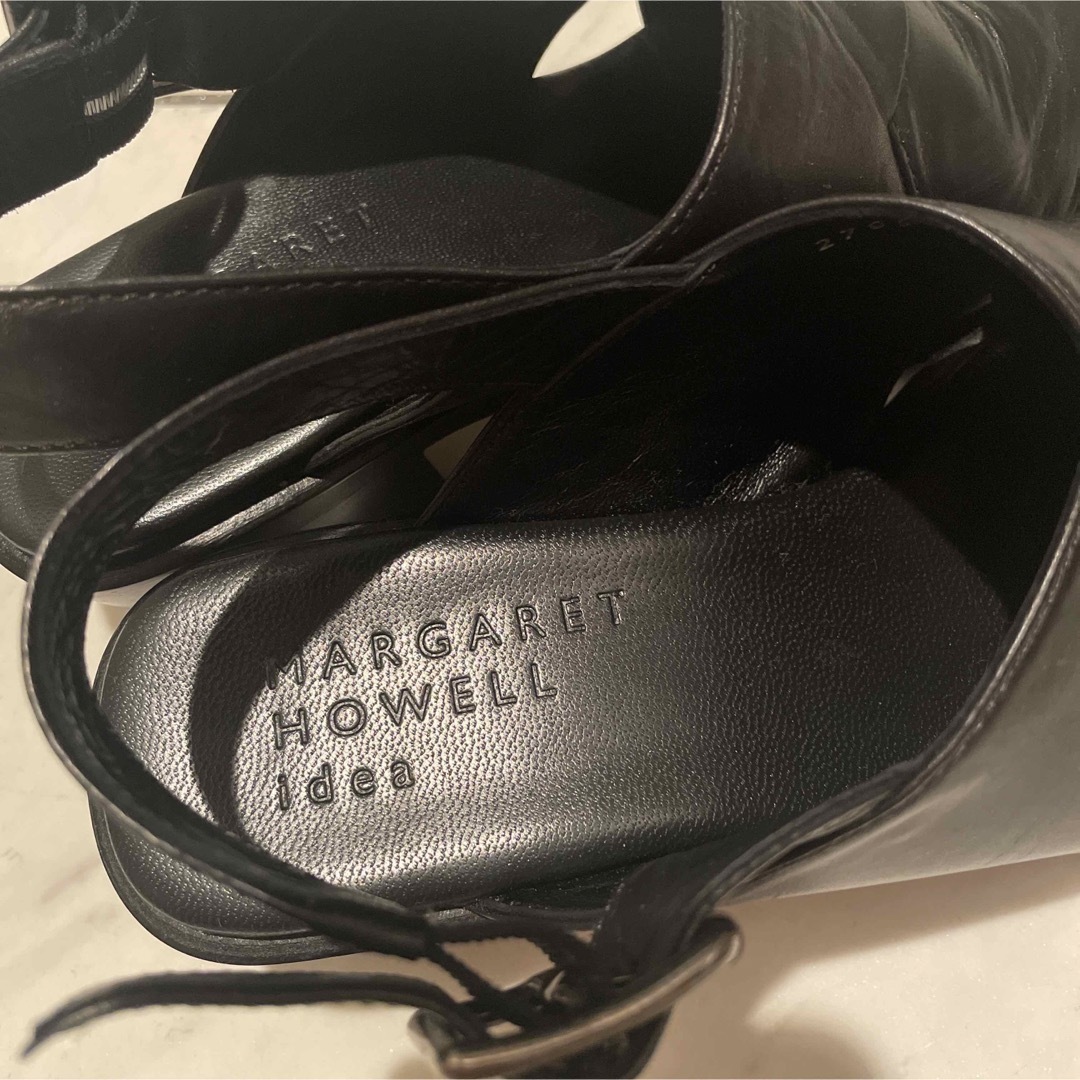 MARGARET HOWELL(マーガレットハウエル)のMARGARET HOWELL idea サンダル　23.5 黒ブラック レディースの靴/シューズ(サンダル)の商品写真