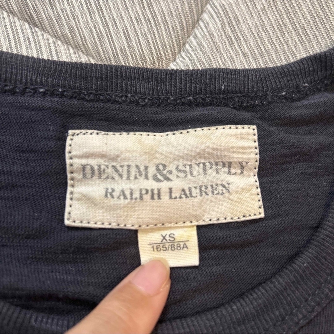 Denim & Supply Ralph Lauren(デニムアンドサプライラルフローレン)のデニムアンドサプライ　ラルフローレン　レディース　Tシャツ　XSサイズ　グレー レディースのトップス(Tシャツ(半袖/袖なし))の商品写真