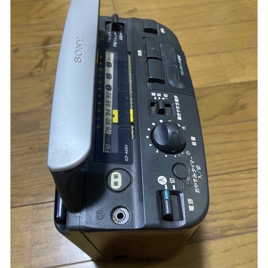 SONY ワイドFM受信OK FM AM ラジオ ICF-A55V 動作品