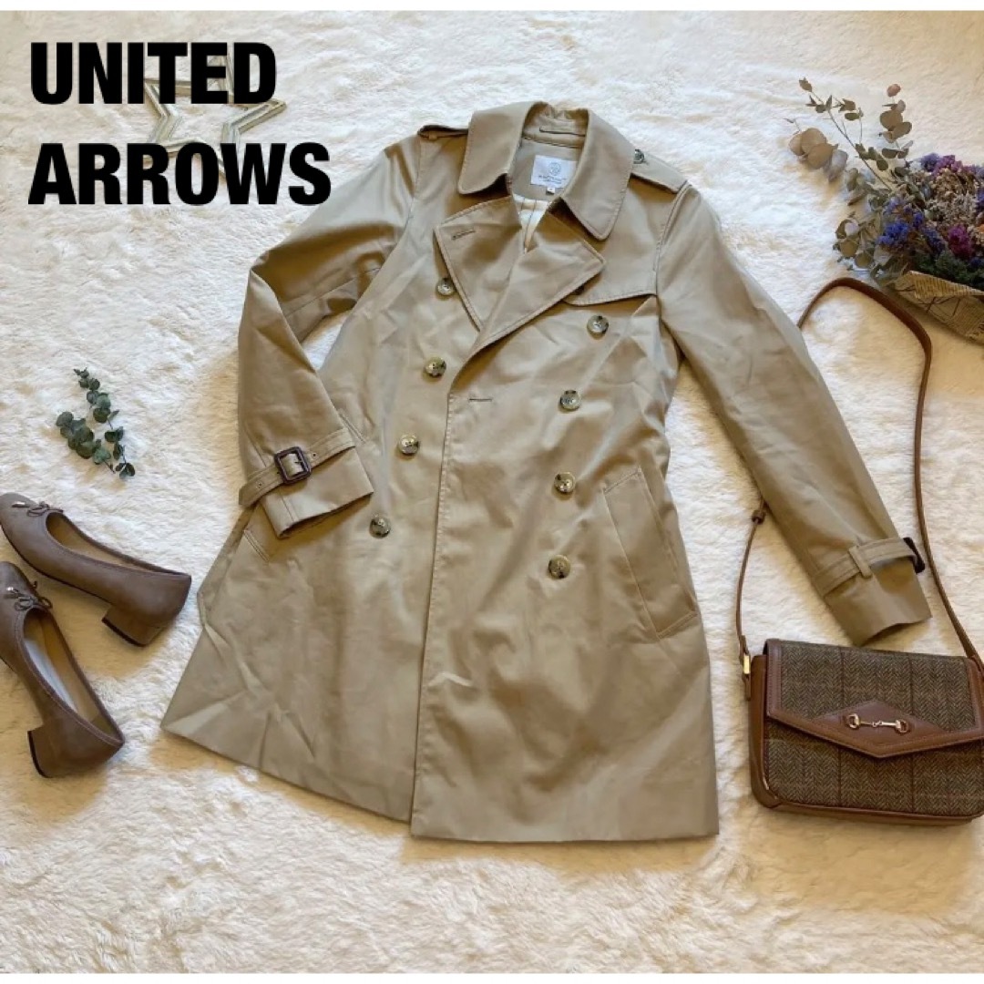 united arrows ベージュ　トレンチコート