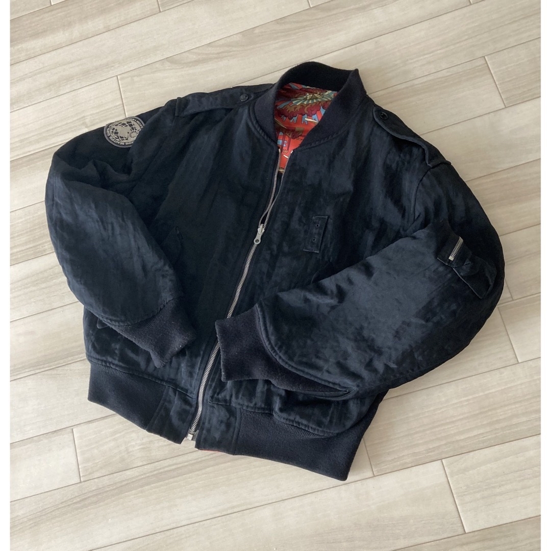 MEN'S BIGI リバーシブル 黒 ブルゾン-eastgate.mk