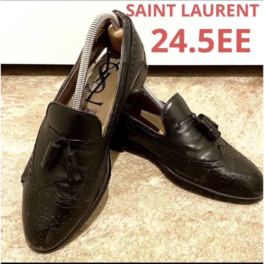 Yves Saint Laurent - YSL サンローラン ウィングタッセルローファー