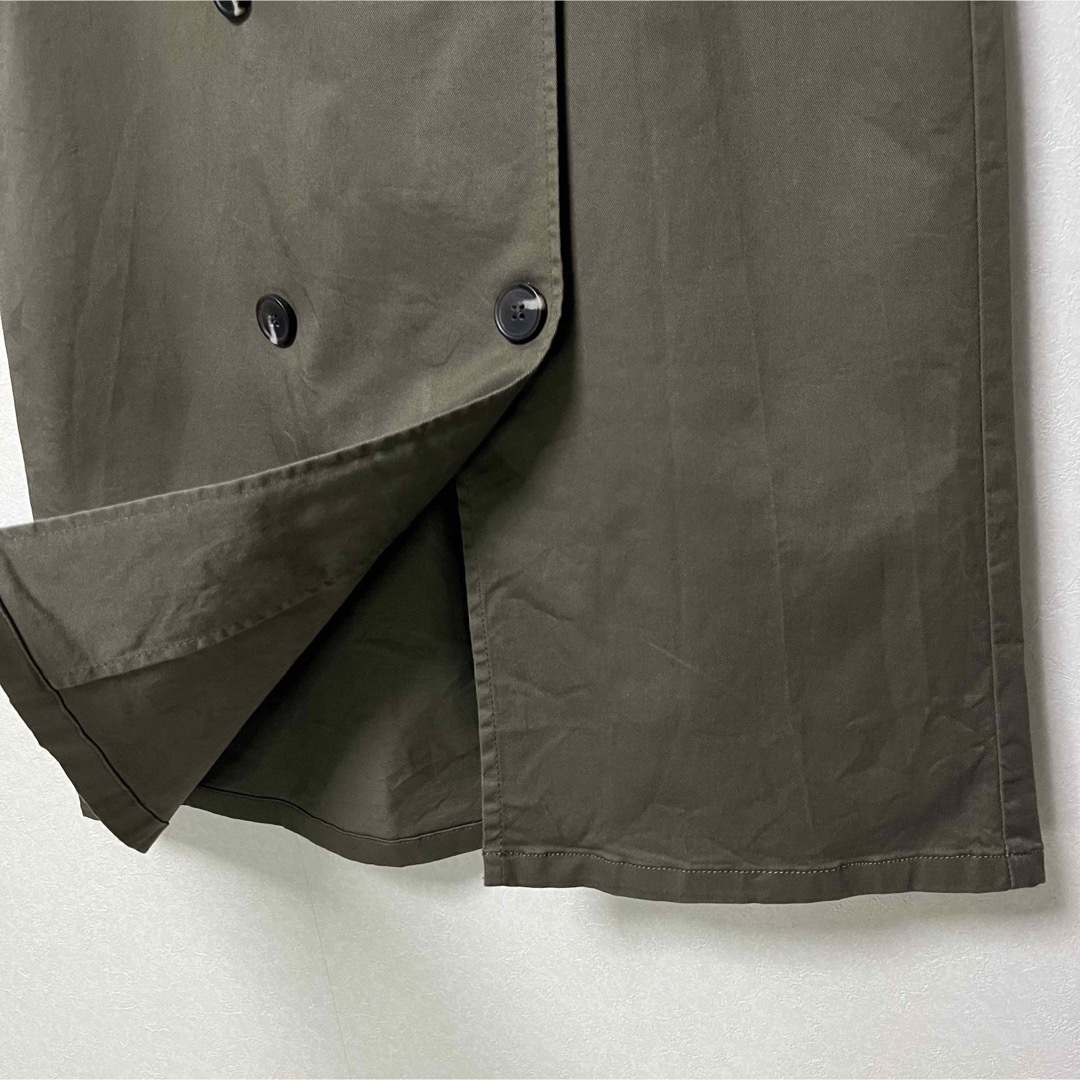 GU(ジーユー)のGU ジーユー　ロングスカート　前ボタン　モスグリーン　XL レディースのスカート(ロングスカート)の商品写真