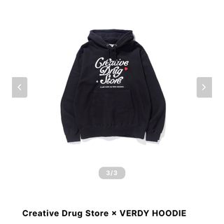 Creative Drug Store×VERDY HOODIE  black