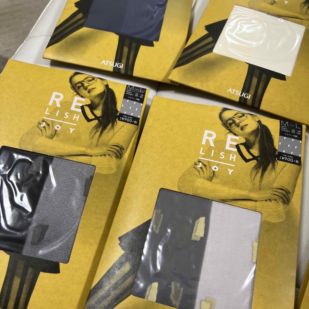 Atsugi(アツギ)の新品 定価5,610円 カラータイツ ストッキング 6点 レディースのレッグウェア(タイツ/ストッキング)の商品写真