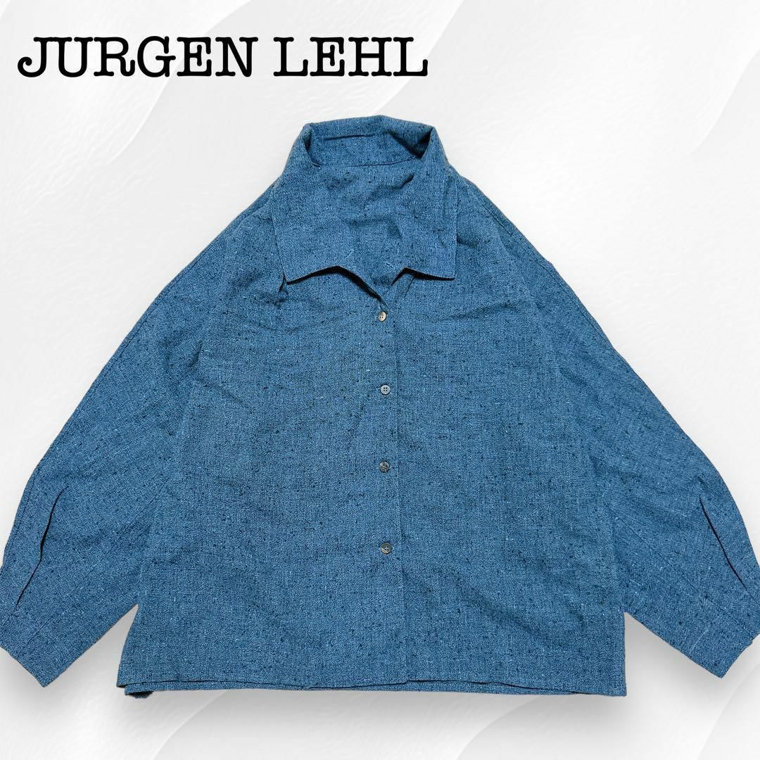 JURGEN LEHL ヨーガンレール ウール シャツ ジャケット M シャツ/ブラウス(七分/長袖)