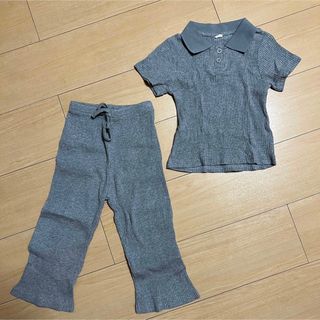 新品未使用 セットアップ 90サイズ フレアパンツ キッズ服 女の子(その他)