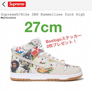 シュプリーム(Supreme)のSupreme Nike SB Dunk High Rammellzee 27(スニーカー)