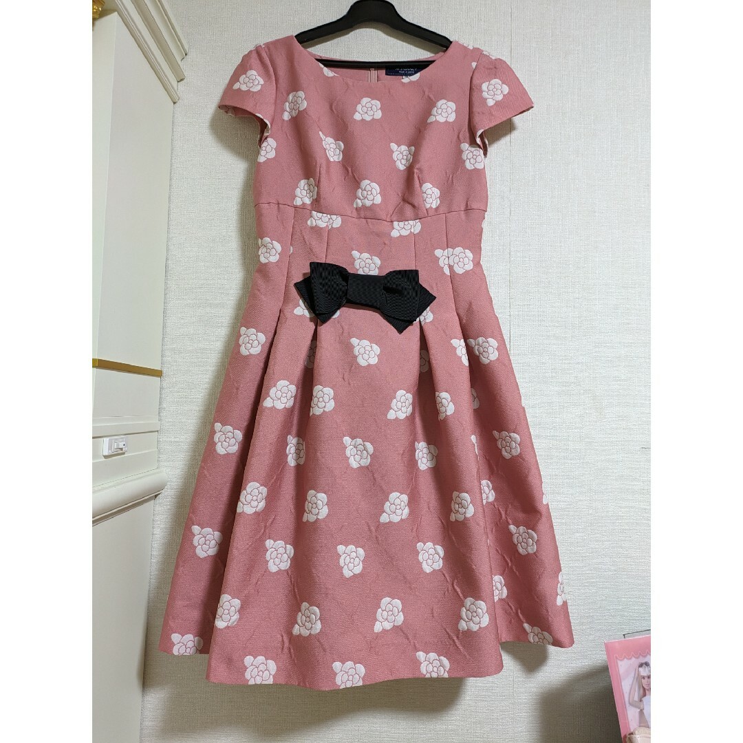 エムズグレイシー 美品 カメリア ワンピース - ひざ丈ワンピース