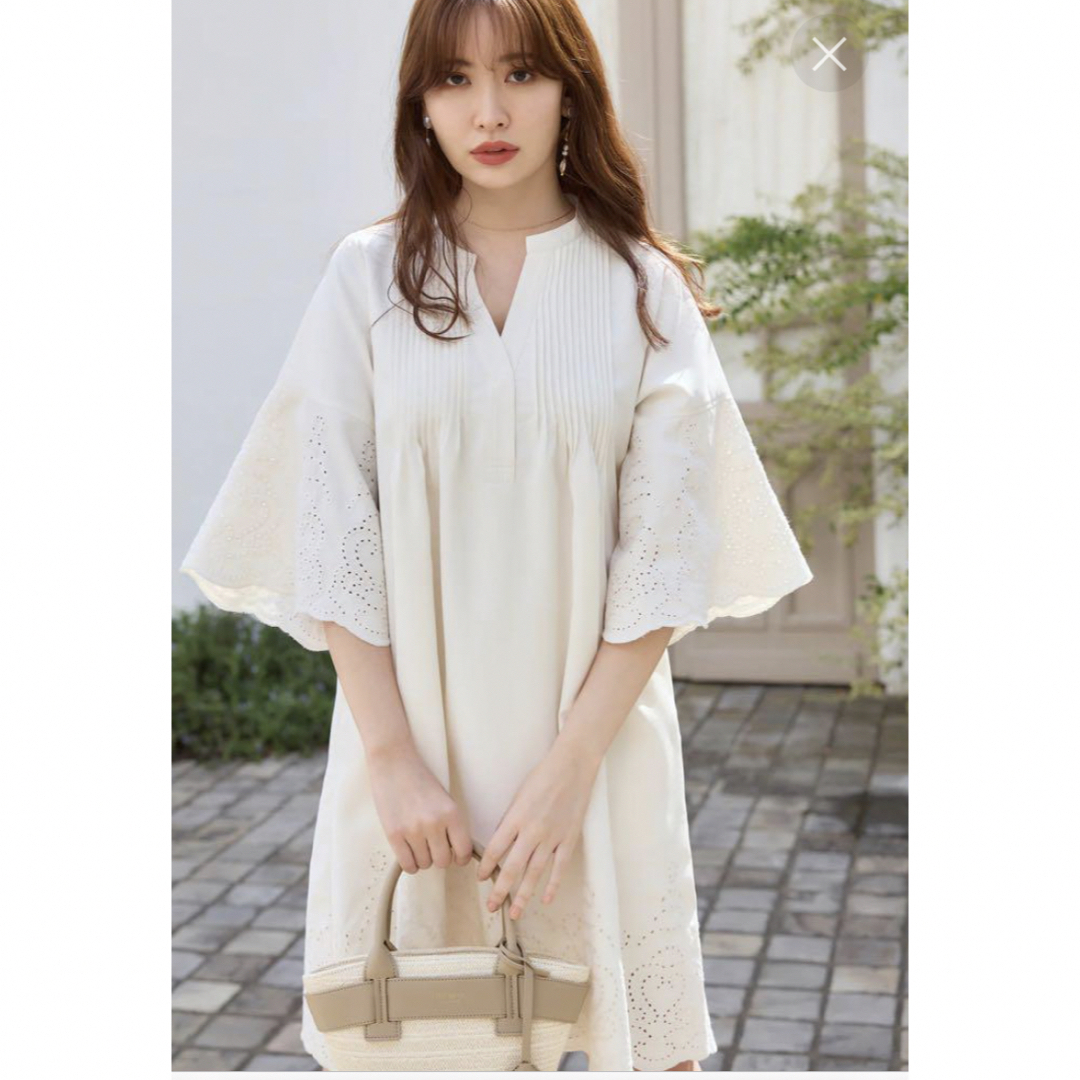 herlipto Embroidery Poplin Mini Dress | フリマアプリ ラクマ