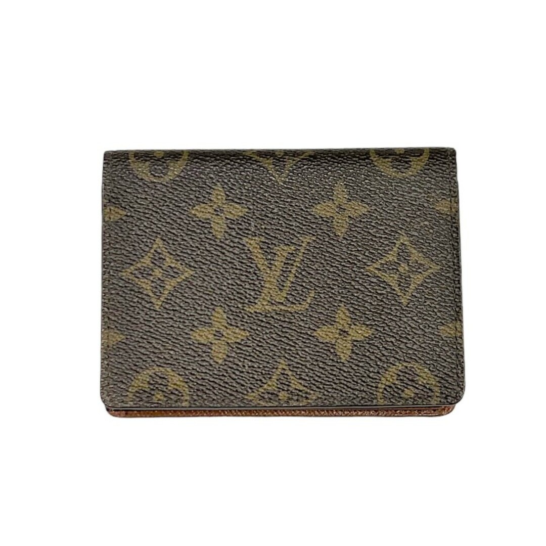 ルイ・ヴィトン LOUIS VUITTON ポルト2カルトヴェルティカル M60533 ブラウン モノグラムキャンパス メンズ パスケース