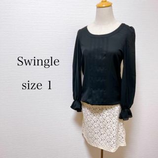 スウィングル(Swingle)のSwingle スウィングル ワンピース 膝丈 レース サイズ1(ひざ丈ワンピース)