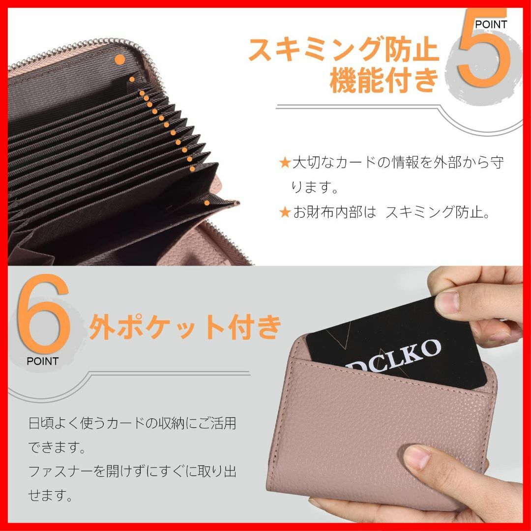 【色: アイスブルー】DCLKO ミニ財布 レディース 財布 カードケース お札
