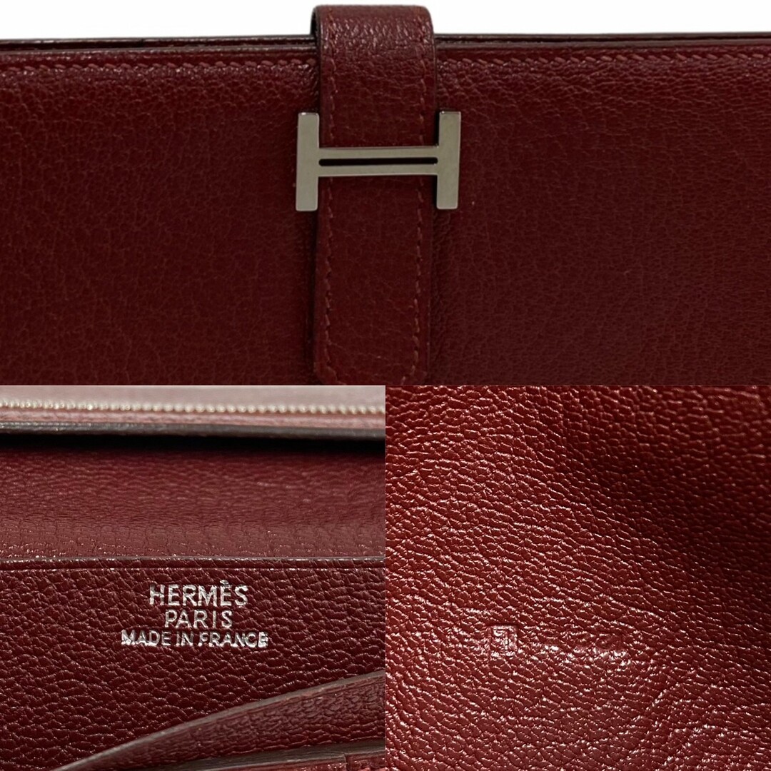 Hermes - 極 美品 □L刻印 HERMES エルメス ベアン ロゴ 金具 レザー