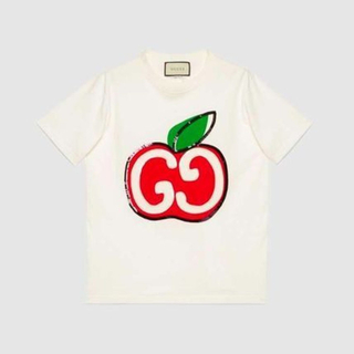 グッチ(Gucci)のGUCCI グッチ　Tシャツ　りんご　レディース　美品　2020ss(Tシャツ(半袖/袖なし))