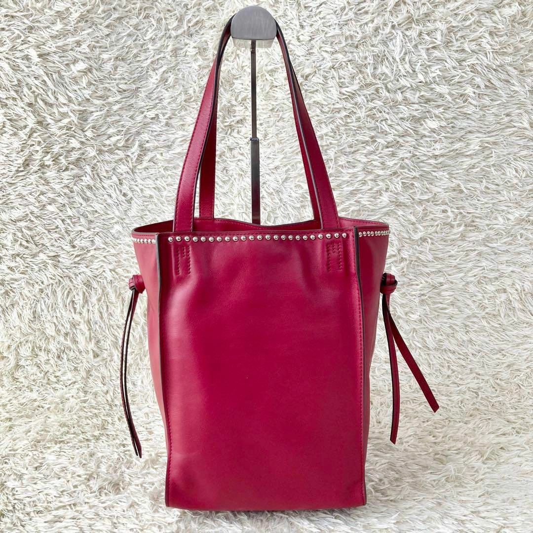 美品 J&M Davidson トートバッグ ベルミニ ボルドー 保存袋 - トートバッグ