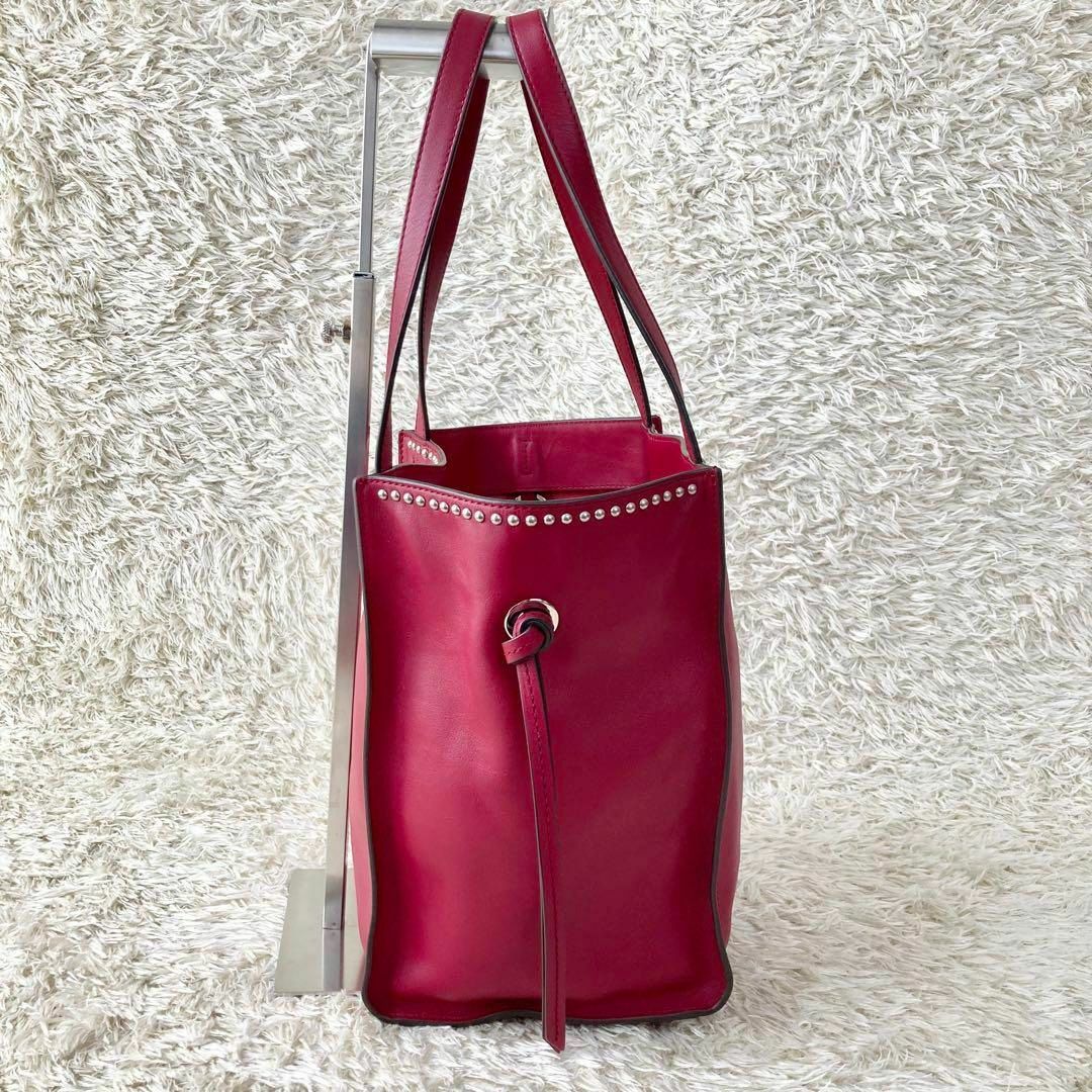 美品 J&M Davidson トートバッグ ベルミニ ボルドー 保存袋 - トートバッグ
