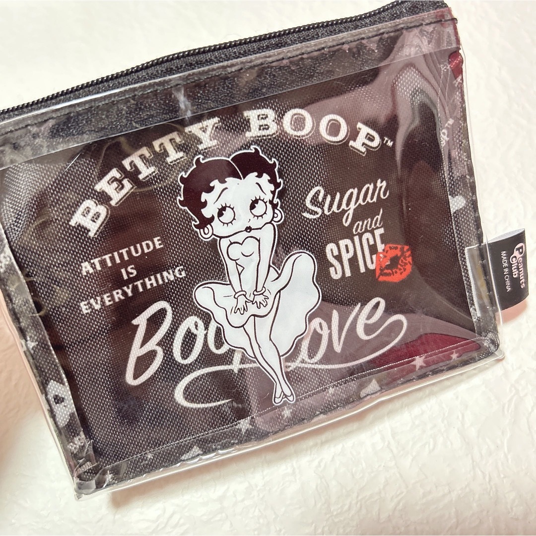 Betty Boop(ベティブープ)のベティちゃん ガチャガチャ BETTYBOOP クリアポーチ レディースのファッション小物(ポーチ)の商品写真