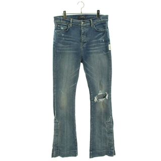 アミリ(AMIRI)のアミリ  Broken Flair Jean ダメージ加工裾スナップボタンフレアデニムパンツ メンズ 32インチ(デニム/ジーンズ)