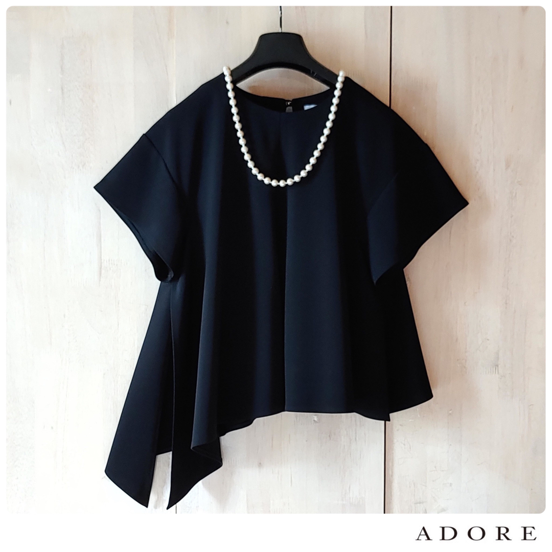 ◇幻◇希少美品 ADORE 定価3.2万円 カタログ掲載 アシンメトリーブラウス-