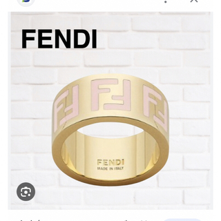 フェンディ(FENDI)のFENDI Forever ring ライトピンク　S(リング(指輪))